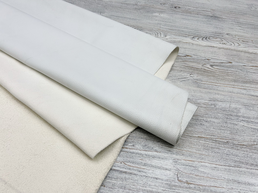 Матовая кожа Palma White из Италии