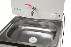 Умывальник дачный с подогревом "Люкс" ВИХРЬ, нержавейка, белый