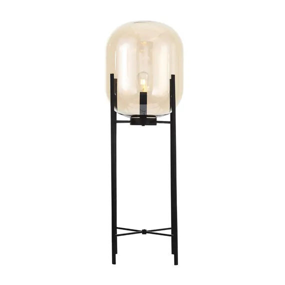 SL1050.525.01 Торшер ST-Luce Черный/Коньячный E27 1*40W (из 2-х коробок) BURASCA
