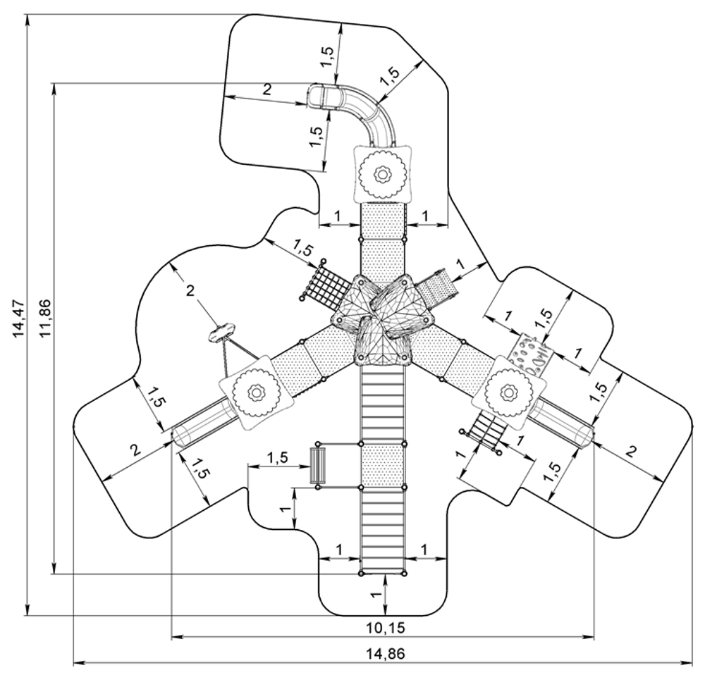 Детский городок Мадагаскар ДГ050.1