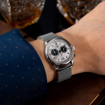 ZEPPELIN Piaget Collection Quartz Movement Men"s Watches Watch 40 White Dial Steel Strap