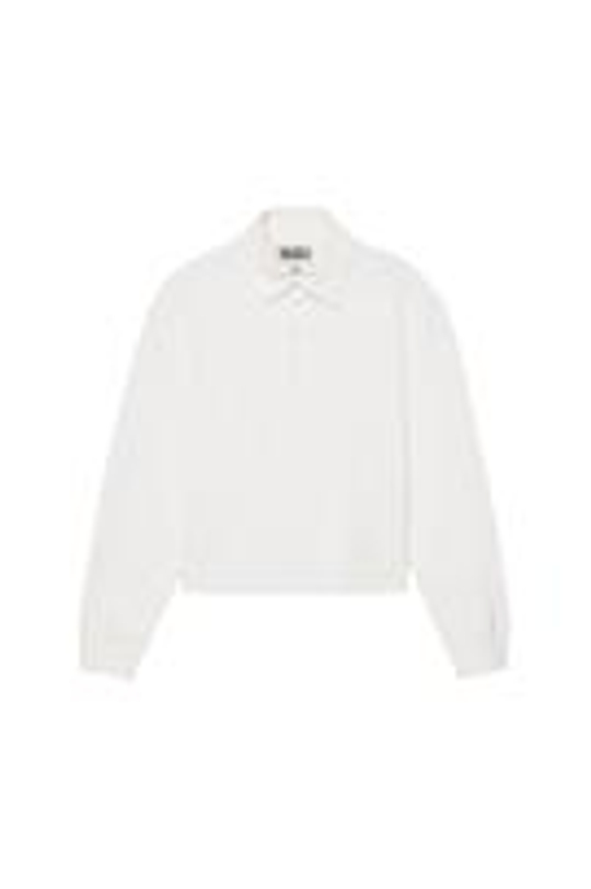 ZARA X BENITO ANTONIO ХЛОПКОВАЯ ФУТБОЛКА С ДЛИННЫМИ РУКАВАМИ, ЖЕЛТОВАТО-БЕЛЫЙ