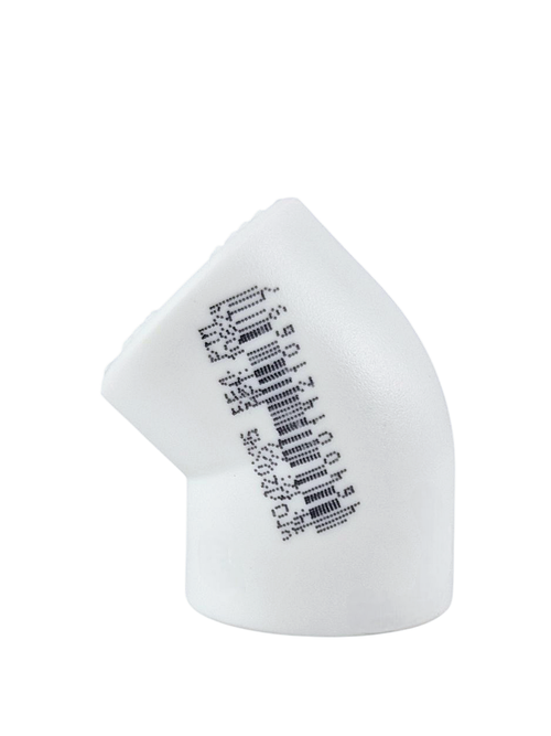 Угольник PPR  20х45, PN25 белый, РТП (525/75)