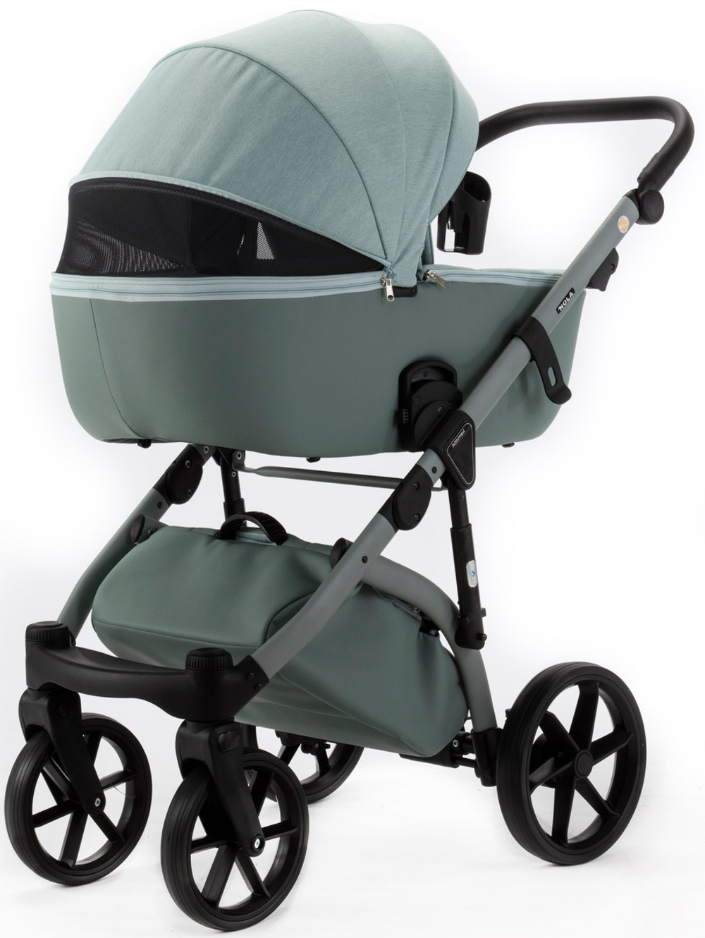 Детская коляска Adamex Nola Natura 2 в 1 N-8-MINT (МЯТА + МЯТА КОЖА)