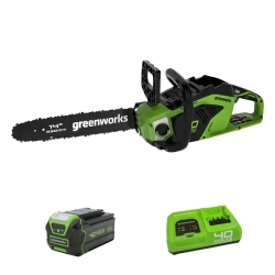 Аккумуляторная цепная пила Greenworks GD40CS15K5 (1 x 5 Ач, Быстрое ЗУ) 2005707U5F