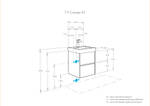 Тумба под раковину AQUATON Сканди 45