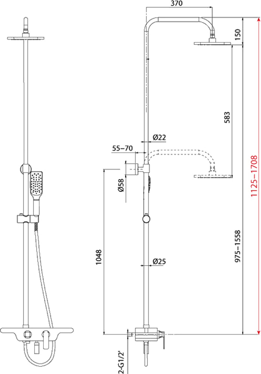 Смеситель Lemark Tropic LM7006С для ванны и душа