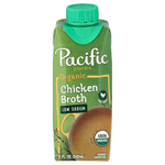 Pacific Foods, органический куриный бульон из курицы, с низким содержанием натрия, 4 картонных упаковки по 240 мл (8 жидк. унций)