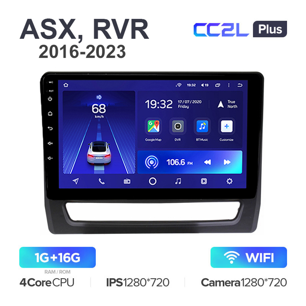 Teyes CC2L Plus 10,2"для Mitsubishi ASX, RVR 2016-2023 (прав)