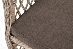 "Эспрессо–80 L" обеденная группа плетеная, цвет бежевый