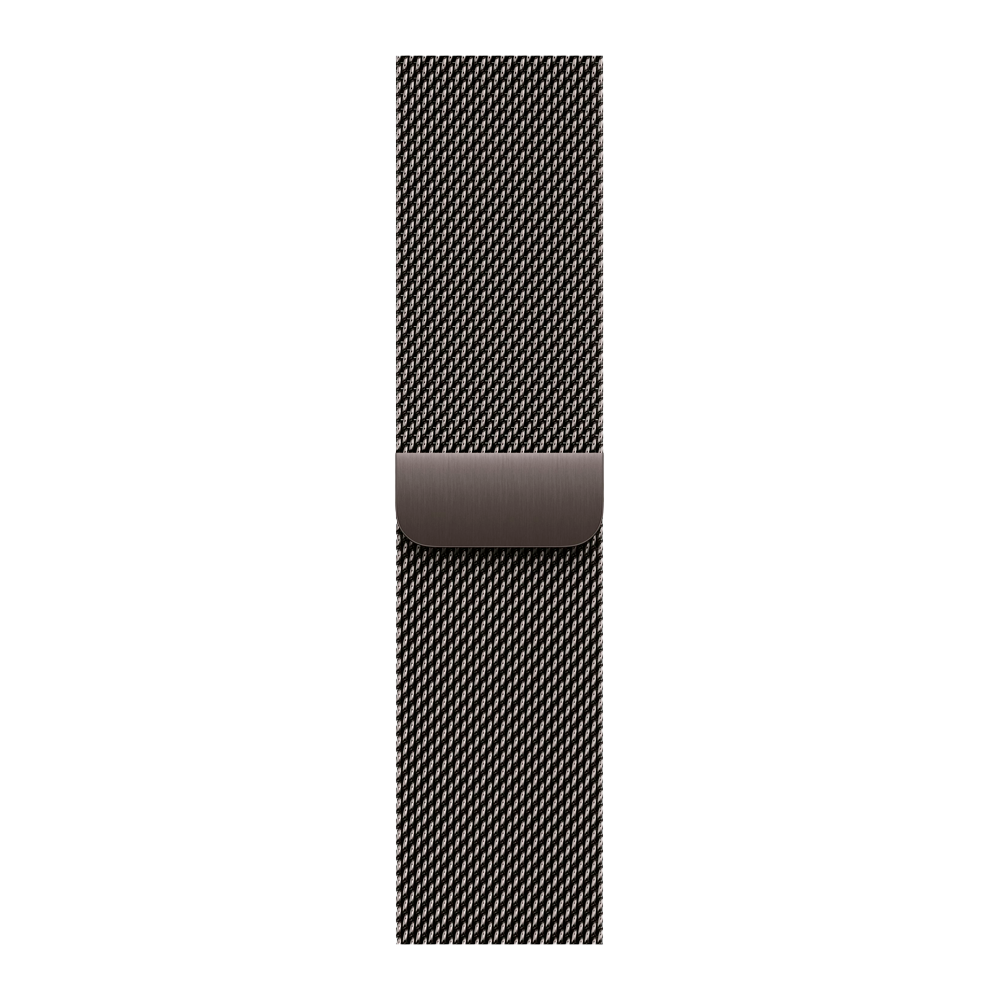 Умные часы Apple Watch Series 10 GPS, 42mm, Jet Black Aluminium Case with Milanese Loop, Slate