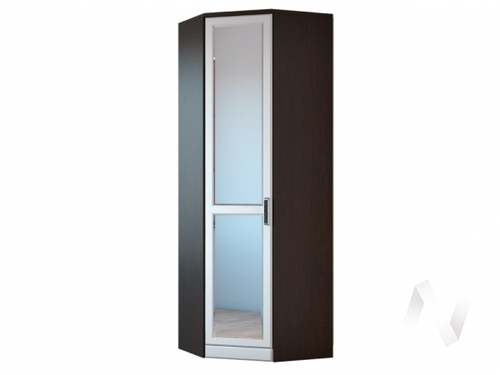 Шкаф угловой с зеркалом секция-5 Венеция-1 (венге/белое дерево)