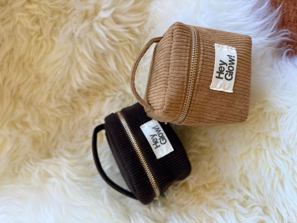 HEY GLOW Косметичка вельвет, велюр (мини)
