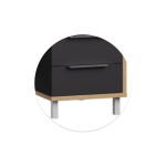 Компьютерный стол Woodville Комфорт 12.95 N дуб сонома,  темно-серый