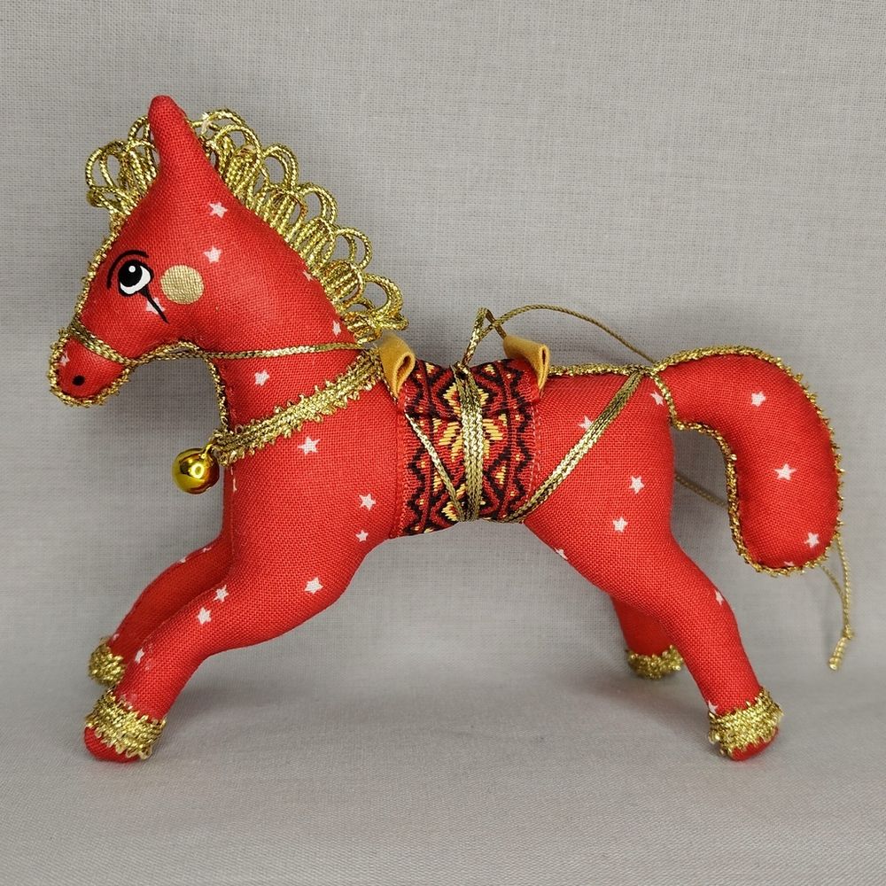 Ёлочная игрушка Лошадка Цирковая