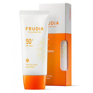 Frudia Крем-праймер солнцезащитный с жемчужной пудрой - Tone up base sun cream SPF50+ PA+++, 50мл