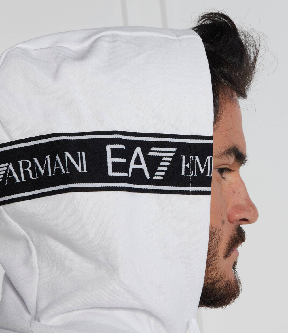 Худи EA7 - белый(6RPM15 PJ07Z)