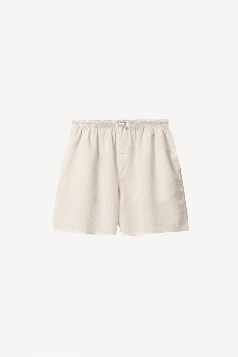 ZARA X WILLY CHAVARRIA ТРУСЫ-БОКСЕРЫ В ПОЛОСКУ, ЭКРЮ