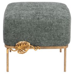 Банкетка Monstera Deliciosa (Монстера) Квадро Лазурный Амбер