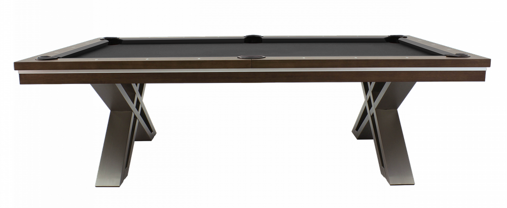 Бильярдный стол для пула RASSON "Pierce" 8 футов (коричневый) с плитой, со столешницей