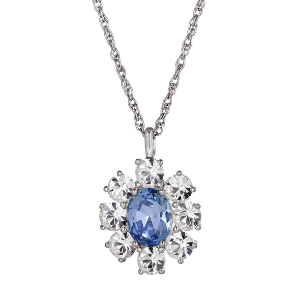 Колье Dyrberg Kern CLAUDIA SS LIGHT BLUE / CRYSTAL 420045 S/BL