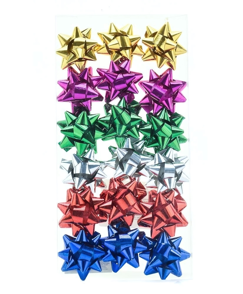 Бантики 18шт 5см 6 цветов кор