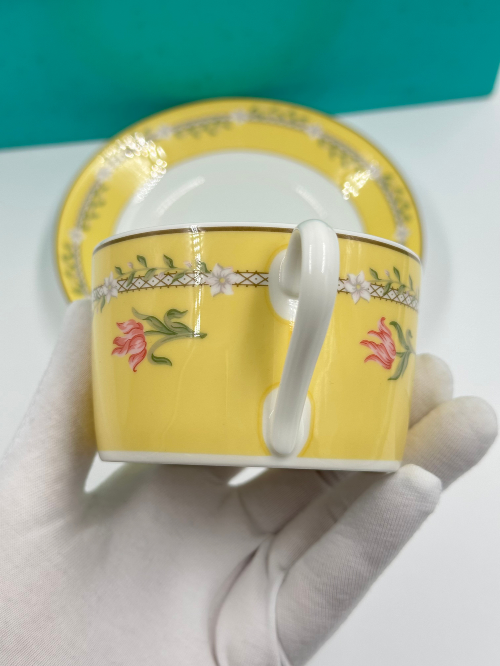 Набор из 2х чайных пар Tiffany & Co, Pink Tulip