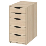 Письменный стол с ящиками - IKEA LAGKAPTEN/ALEX, 200х60 см, под беленый дуб, ЛАГКАПТЕН/АЛЕКС ИКЕА