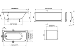 Акриловая ванна Ravak Chrome 150x70 C721000000 без гидромассажа