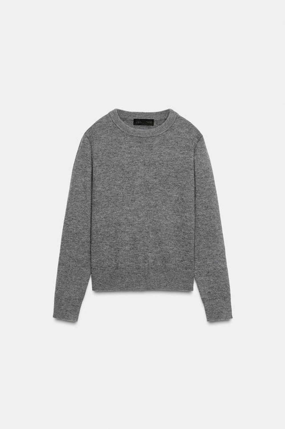 ZARA ДЖЕМПЕР С ОТКРЫТОЙ СПИНОЙ И ШНУРОВКОЙ, СЕРЫЙ