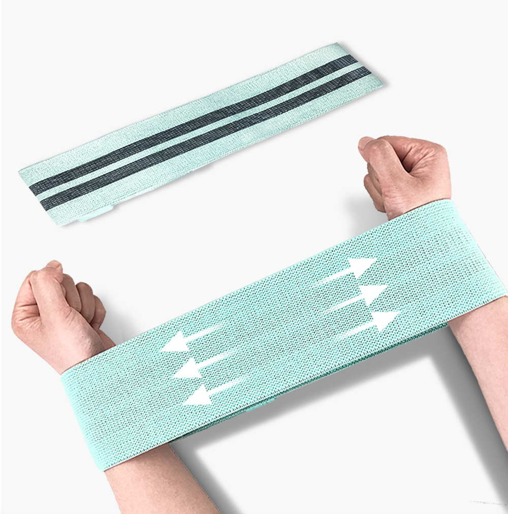 Фитнес резинка Variative бирюзовая с регулятором натяжения