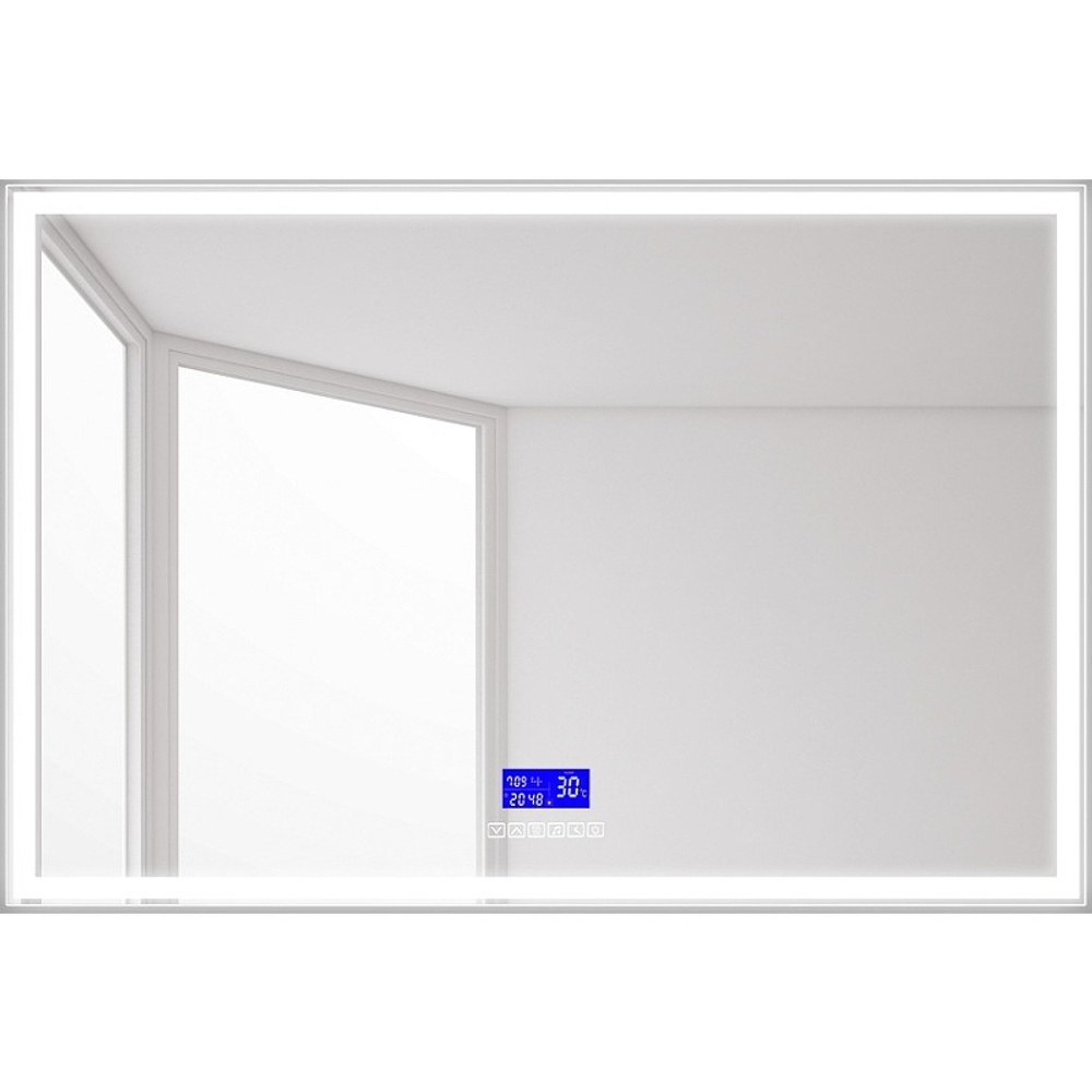 Зеркало BelBagno SPC-GRT-1200-800-LED-TCH-RAD с подсветкой с сенсорным выключателем с bluetooth с термометром с радио