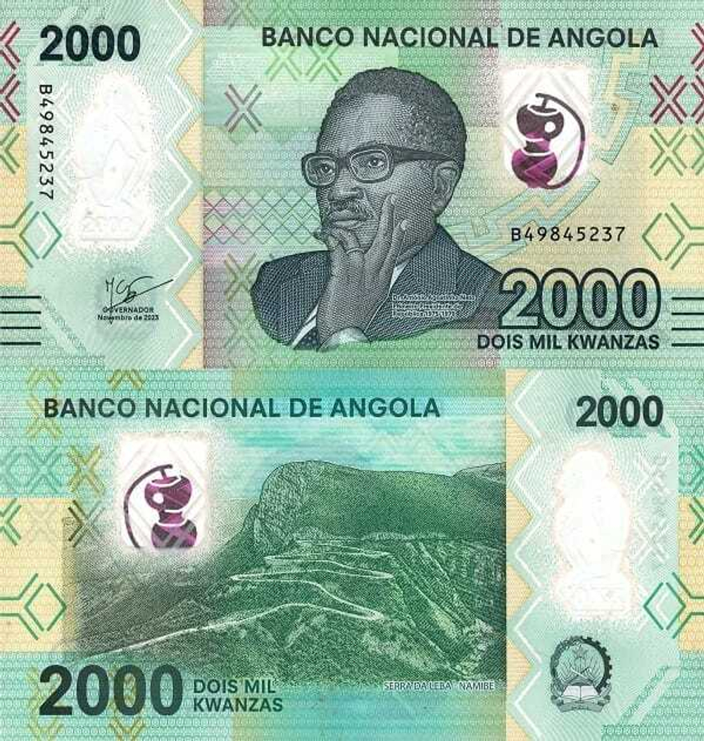 Ангола 2000 кванза 2020-2023 Серра-да-Леба, Намибия UNC