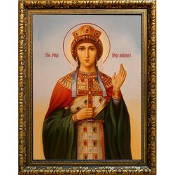 Александра мученица Римская, Никомидийская, императрица. Икона на холсте.