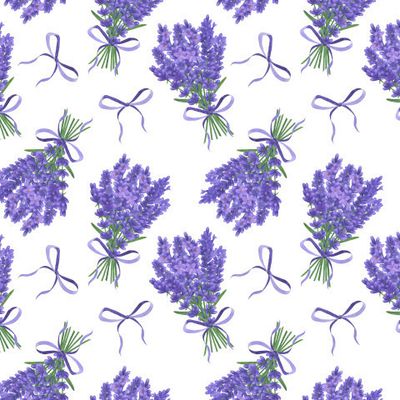 Лаванда акварель
