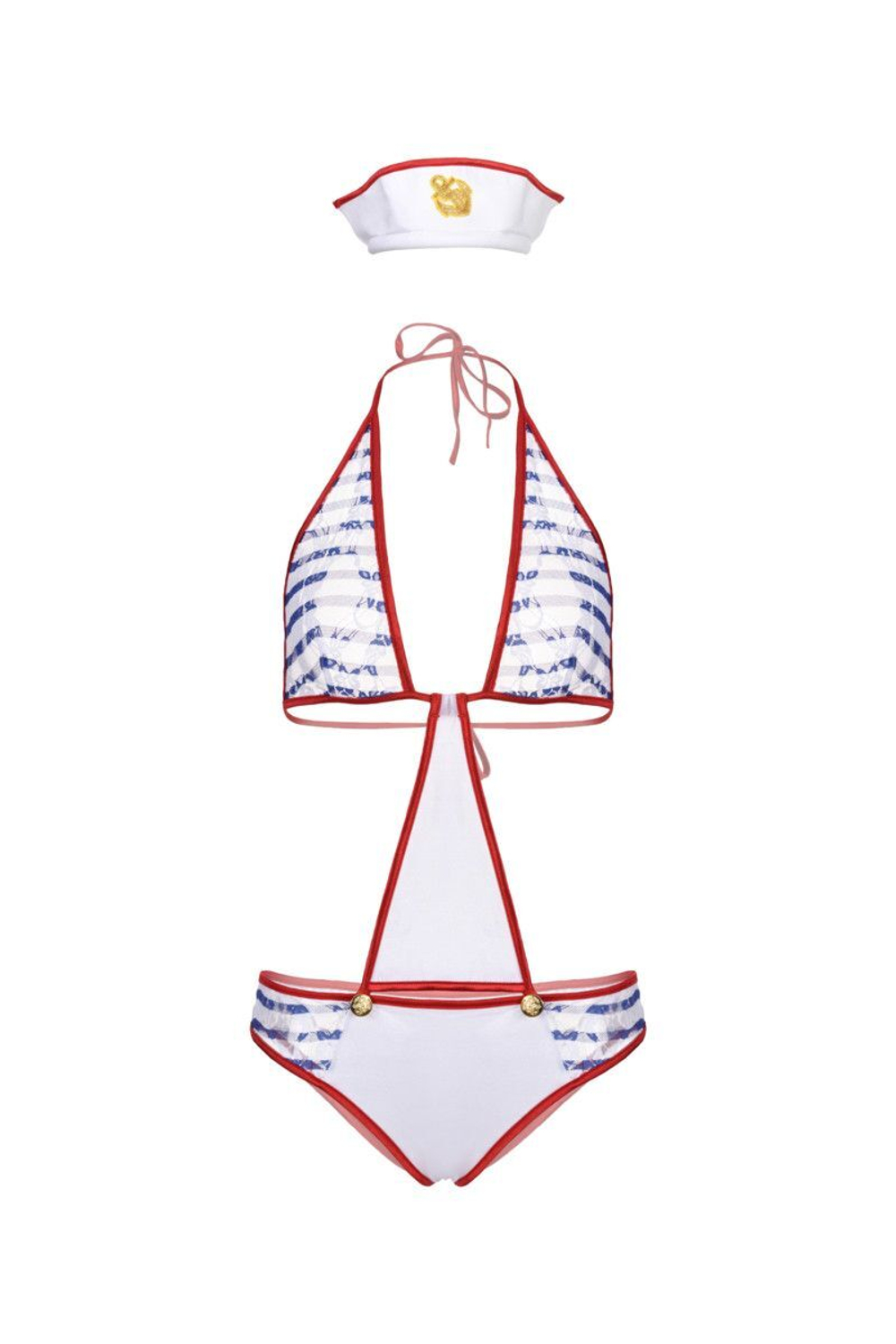 Игровой костюм морячки: боди и головной убор