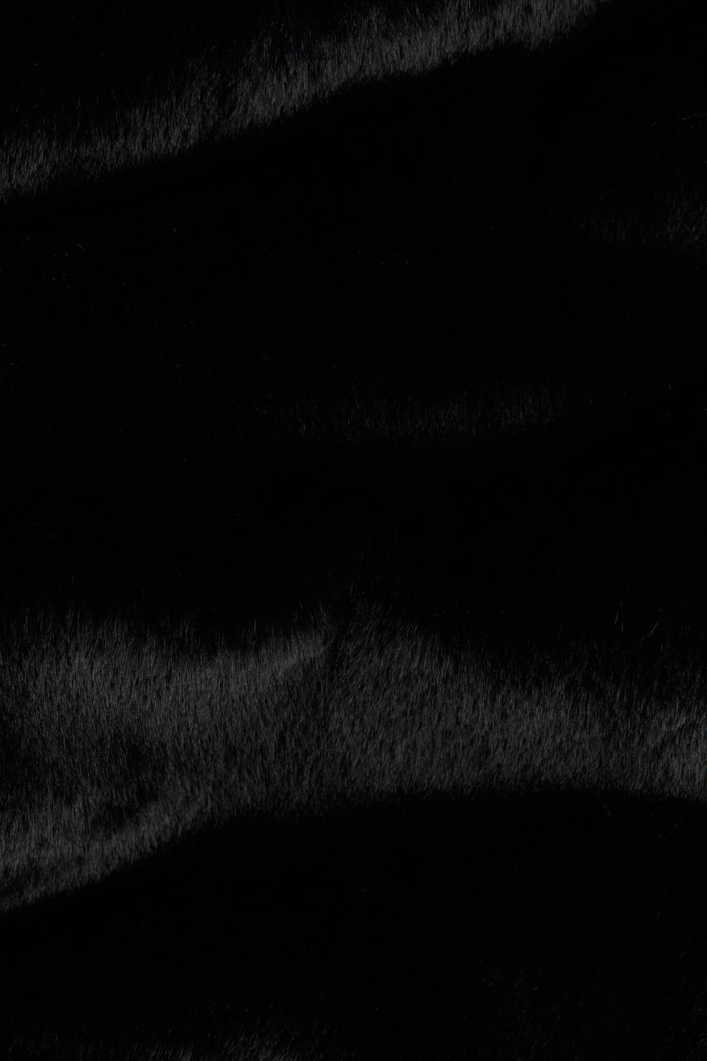 H&M Меховая куртка, черный