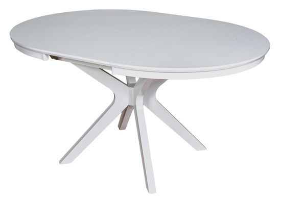 Стол VERONA 1100 CV с круглой столешницей, шпон , белая эмаль