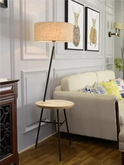 Торшер напольный светильник со столиком