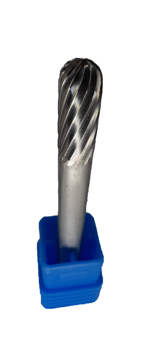 Борфреза (шарошка) по металлу сфероцилиндрическая SINICA C0616M06, тип C, диаметр 6мм, посадочный 6мм