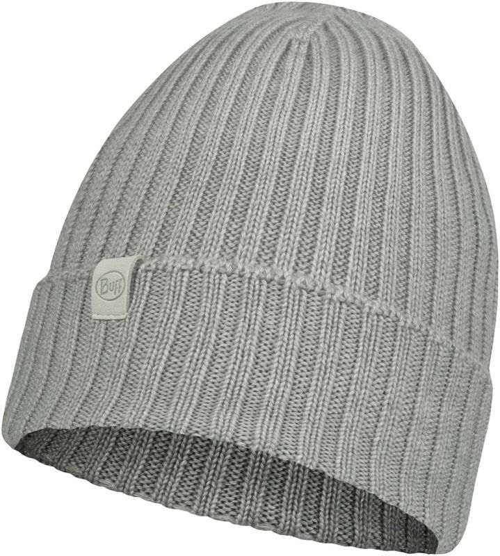 Вязаная шерстяная шапка Buff Hat Wool Knitted Norval Light Grey Фото 1