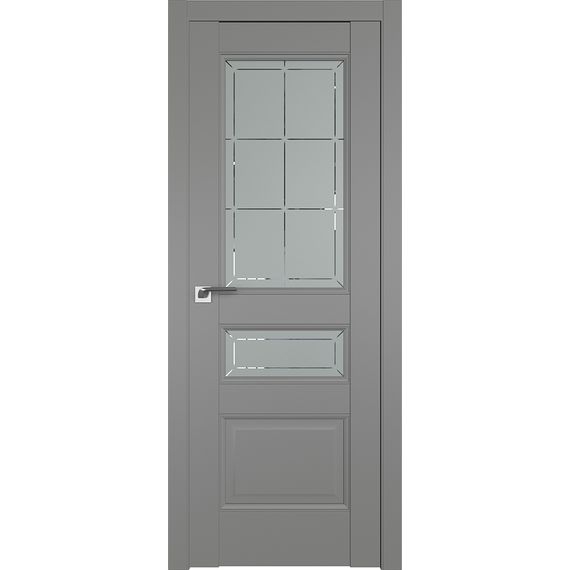 Фото межкомнатной двери экошпон Profil Doors 94U грей остеклённая