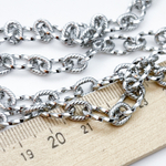 Цепочка, сталь, размер звена 11,5*6,5 + 8*6 мм, цена за 50 см