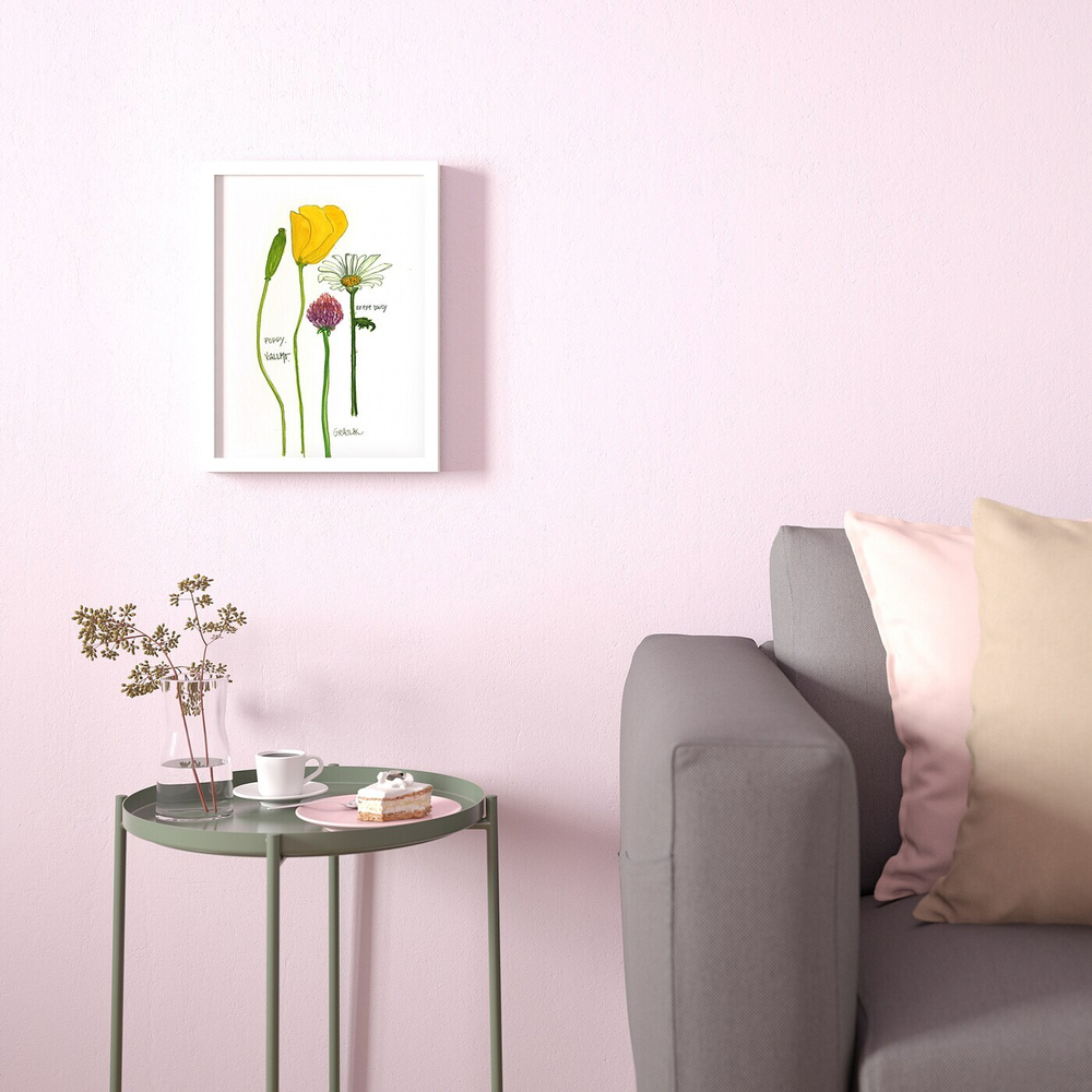 IKEA BILD  (ИКЕА БИЛД)  -  Плакат, распускающиеся цветы II, 30x40 см