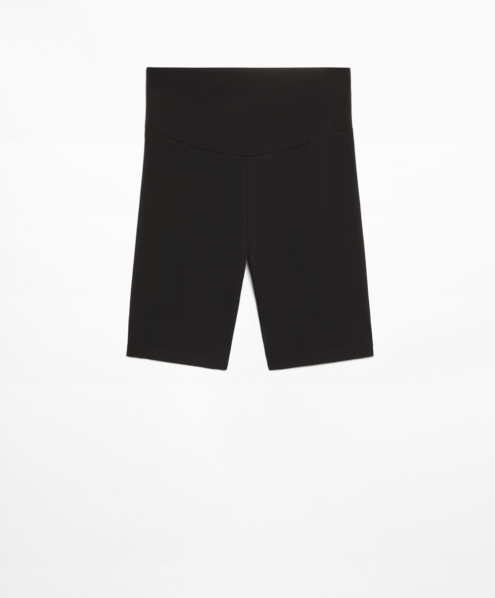 OYSHO Легинсы-велосипедки Comfortlux с высокой посадкой длиной 20 см, черный