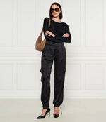 Сатиновые штаны карго C_Targov BOSS ORANGE - черный(50524253)