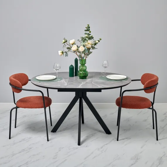 Стул Pedigree серо-голубой велюр