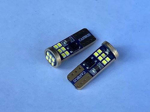 T10 (W5W) б/ц - 18 диодов / Лампа 02 LED (2 шт. / комплект)