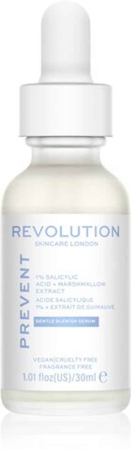 Revolution Skincare Super Salicylic 1% Salicylic Acid & Marshmallow Extract - сыворотка, которая уменьшает расширенные поры и обесцвечивание /   30  ml  / GTIN 5057566295437