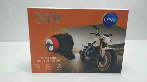 Светодиодные мото фары-линзы M9 MOTO LENS дальний свет (комплект 2 шт) - Z